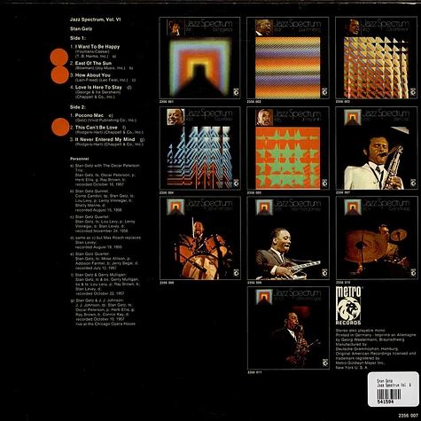 Stan Getz - Jazz Spectrum Vol. 6