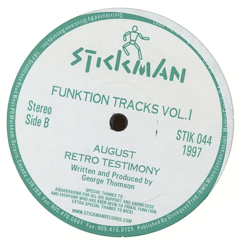 George Thomson - Funktion Tracks Vol. 1