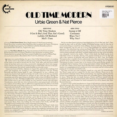 Urbie Green & Nat Pierce - Old Time Modern
