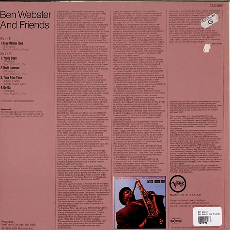 Ben Webster - Ben Webster And Friends