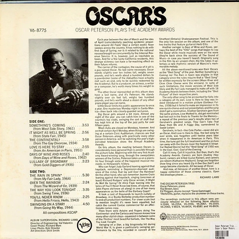 The Oscar Peterson Trio - Oscar's Oscar Peterson Plays The Academy Awards