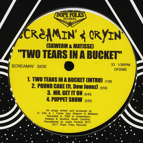 Screamin' & Cryin' - Two Tears In A Bucket EP