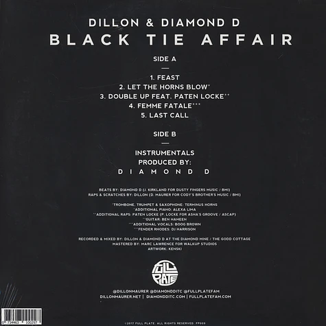 Dillon & Diamond D - Black Tie Affair EP