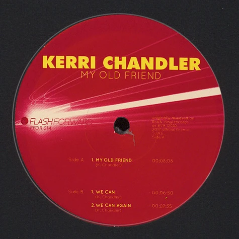 Kerri Chandler - My Old Friend Black Vinyl Edition