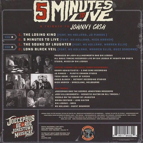 Joecephus & The George Jonestown Massacre - Five Minutes To Live: A Tribute To Johnny Cash EP