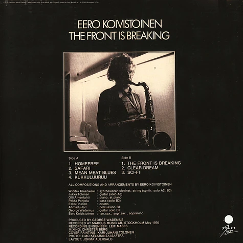 Eero Koivistoinen - The Front Is Breaking Black Vinyl Edition