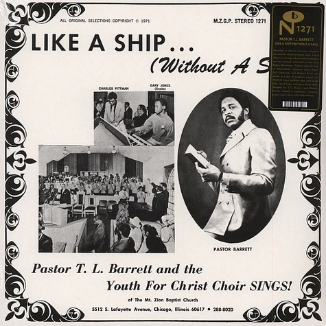 Pastor T.L. Barrett And The Youth For Christ Choir - Like A Ship ... (Without A Sail)