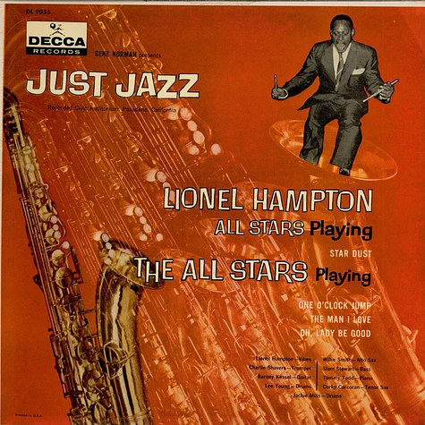 Lionel Hampton All Stars And The All Stars - Gene Norman Presents "Just Jazz"