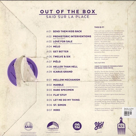 Said Sur La Place - Out Of The Box