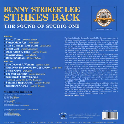 Bunny 'Striker' Lee - Strikes Back The Sound of Studio One