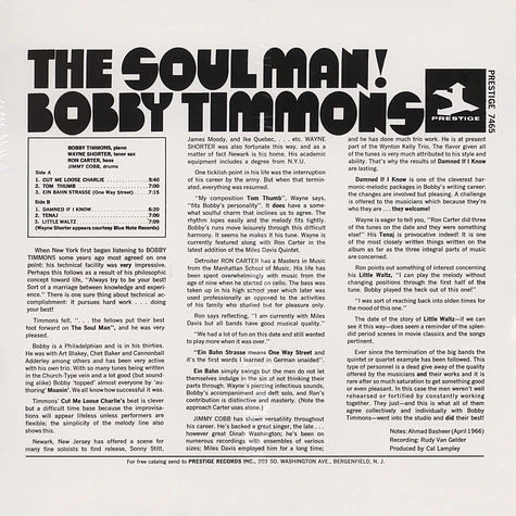 Bobby Timmons - The Soul Man!