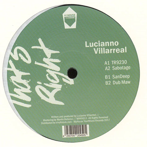 Lucianno Villarreal - That's Right EP