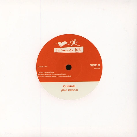 Mellow Mood - Criminal Feat. Andrew I / Criminal (Dub Version)