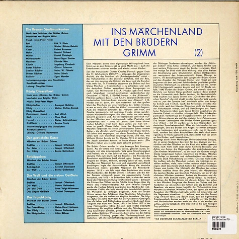 Gebrüder Grimm - Ins Märchenland Mit Den Brüdern Grimm II