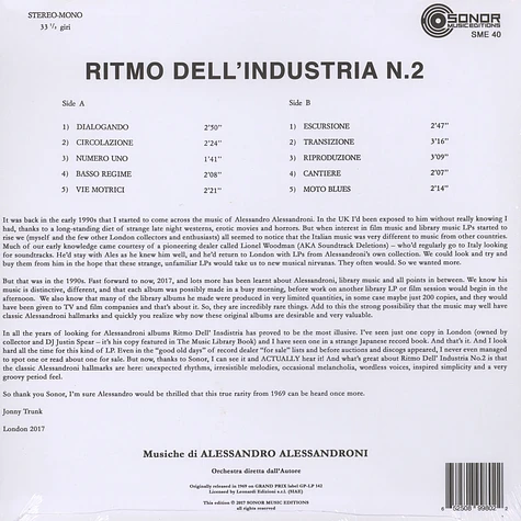 Alessandro Alessandroni - Ritmo Dell'Industria N°2