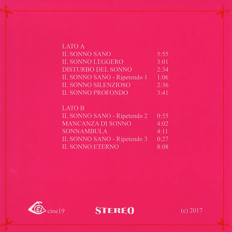 Sospetto - In Sonno Eterno Splatter Vinyl Edition