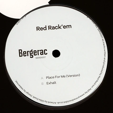 Red Rack'Em - Place For Me (Version) / Exhalt