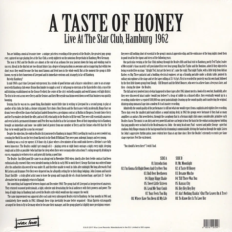 The Beatles - A Taste Of Honey Live At The Star Club, Hamburg 1962