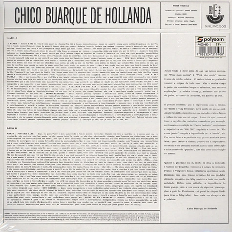 Chico Buarque De Hollanda - Chico Buarque De Hollanda