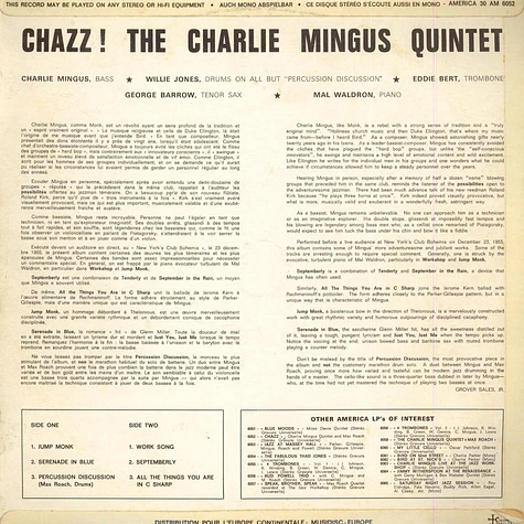 The Charles Mingus Quintet - Chazz!