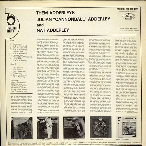 Nat Adderley, Cannonball Adderley - Them Adderleys