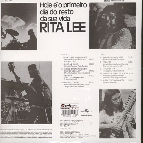 Rita Lee - Hoje E O Primeiro Dia Do Resto Da Sua Vida