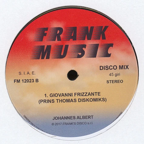 Johannes Albert - Giovanni Frizzante