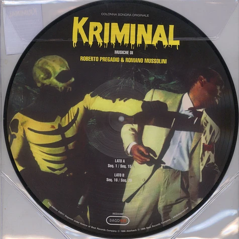 Roberto Pregadio & Romano Mussolini - OST Kriminal Picture Disc Edition