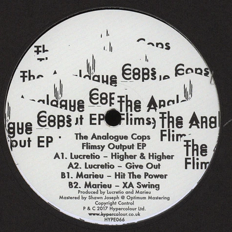 The Analogue Cops - Flimsy Output EP