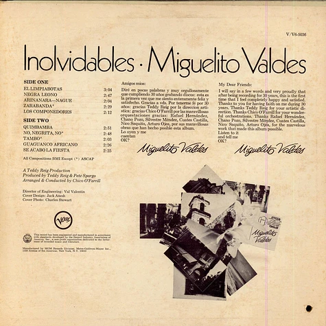 Miguelito Valdes - Inolvidables