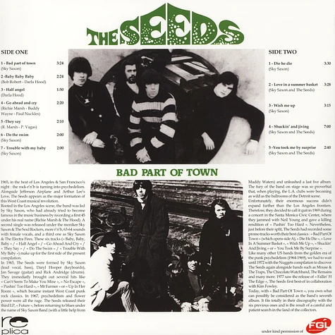 The Seeds & Sky Saxon - Bad Part Of Town