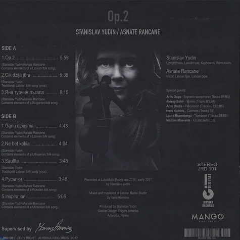 Stanislav Yudin / Asnate Rancane - Album Op.2