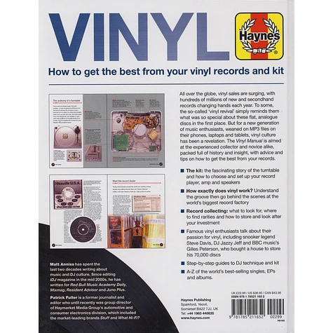 Matt Anniss - Vinyl Manual: How to get the best from your vinyl records and kit