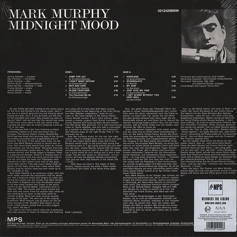 Mark Murphy - Midnight Mood