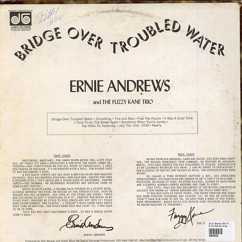 Ernie Andrews And The Fuzzy Kane Trio - Ernie Andrews Sings With The Fuzzy Kane Trio
