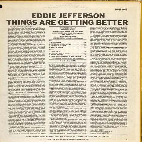 Eddie Jefferson - Things Are Getting Better