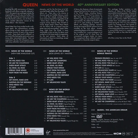 Queen - News Of The World 40th Anniversary Edition Deluxe Box