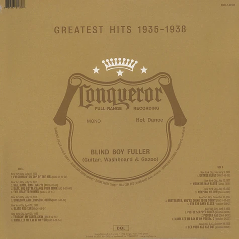 Blind Boy Fuller - Greatest Hits 1935-1938