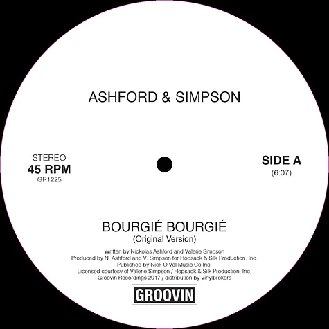 Ashford and Simpson - Bourgie Bourgie Joe Claussell Remix