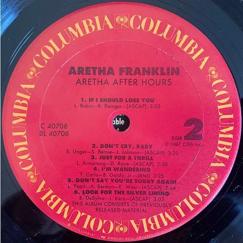 Aretha Franklin - After Hours