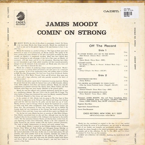 James Moody - Comin' On Strong