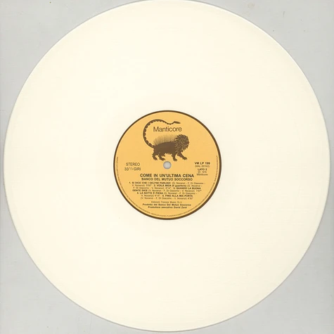 Banco Del Mutuo Soccorso - Come In Un#Ultima Cena White Vinyl Edition