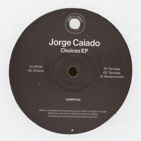 Jorge Caiado - Choices EP S. Moreira Remix