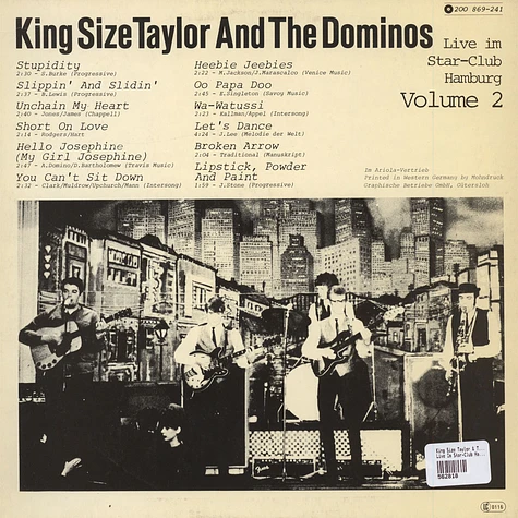 King Size Taylor & The Dominoes - Live Im Star-Club Hamburg Volume 2