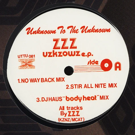 DJ Nozaki Presents ZZZ - UZKZOWZ E.P