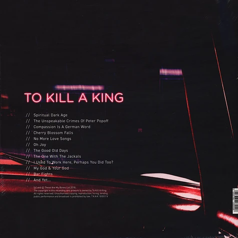 To Kill A King - The Spiritual Dark Age