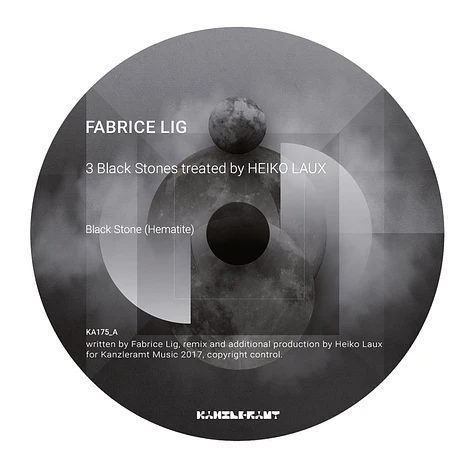 Fabrice Lig - 3 Black Stones Treated By Heiko Laux