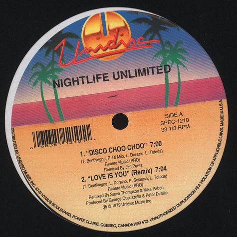Nightlife Unlimited - Disco Choo Choo / Dance Freak & Boogie