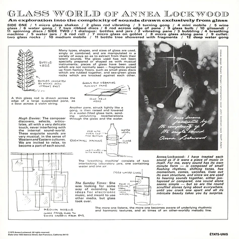 Annea Lockwood - Glass World