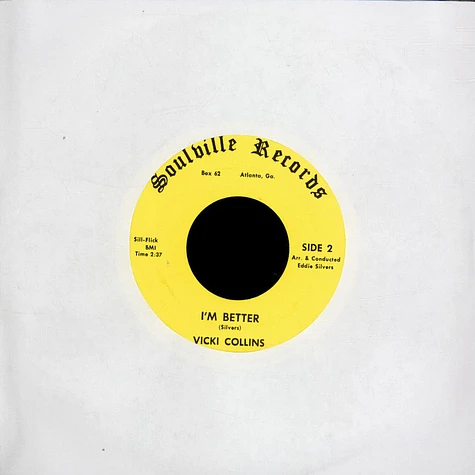 Vicki Collins - Guessing Again / I'm Better